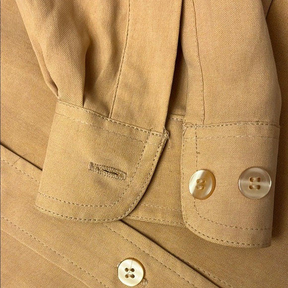 Vintage Silk Shirt Mustard SP - Picture 6 of 6